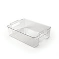 thumbnail image 2 of Totally Kitchen Clear Plastic Stackable Storage Bins with Handles | Large 1.6 Gallon, 2 of 7