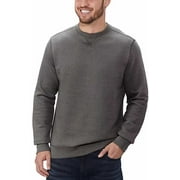 G.H. Bass Men's Crew Neck Sweatshirt (Asphalt Ht., Large)