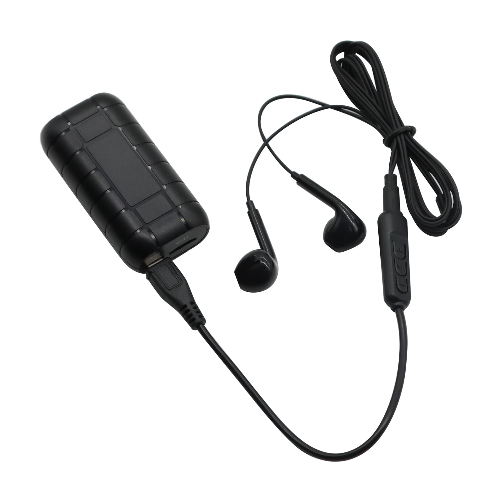Mini Hidden Spy Voice Activated Audio Recorder 64GB Magnetic Portable Digital Recording Device MP3 Music Player Without Memory Card