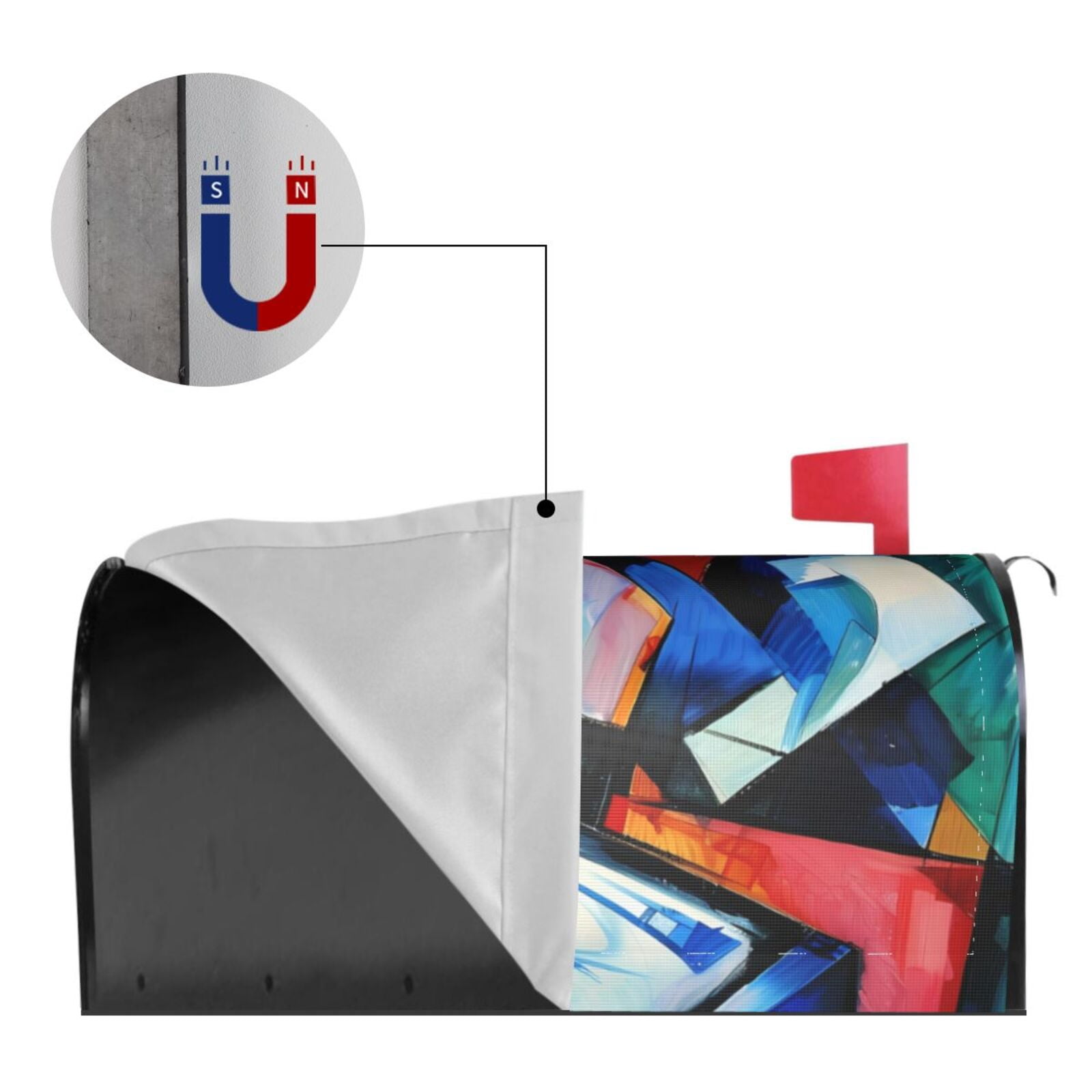 Kdxio Magnetic Mailbox Cover 21x18 in Mailbox Cover Outdoor Decoration Holiday Mailbox Covers for Home Garden Yard-21x18 in