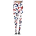 thumbnail image 4 of MKLEKYY Pantalones deportivos para mujer, leggings con estampado de globos del Día de la Independencia para mujer, leggings deportivos de levantamiento, pantalones de yoga, 4 of 4