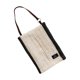 thumbnail image 2 of Bolsa de pañuelos tejida para colgar, organizador, caja de pañuelos de escritorio para acampar, baño y hogar Borde negro beige, 2 of 8