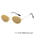 thumbnail image 4 of Womens Oval Sunglasses UV400 Protection Mirror Lens Alloy Frame Stylish Eyewear for Driving Fishing Party Shopping, 4 of 4
