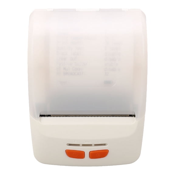 Riousery Bluetooth Thermal Printer Portable Wireless Receipt Ticket POS Machine, White, 203dpi Compact Print Tool for Business Windows iOS Linux, 1.89 inches (48mm) Width Output