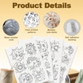 thumbnail image 3 of 24Pcs Water Soluble Hand Sewing Stabilizers 8.3"x11.7" Funny Embroidery Pattern Stabilizer 4 Sheets Marine Animal Stick and Stitch Embroidery Paper Sticker, 3 of 7