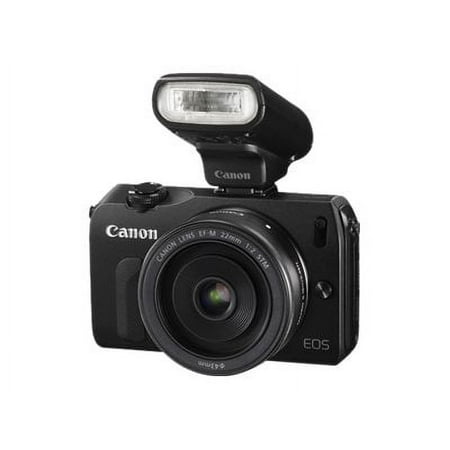 Canon EOS M - Digital camera - mirrorless - 18.0 MP - APS-C - 1080p 22mm Pancake lens - black