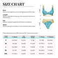 thumbnail image 5 of PAYOHTO Women's Cross Front Bikini Set with High Elasticity Soft Padding Banner Design Hello Summer Bathing Suit Crop Top Swimsuit, 5 of 9
