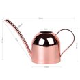 thumbnail image 3 of Olla de riego de boca larga de acero inoxidable de 500 ml, regadera de planta verde, herramienta de jardinería, hervidor, oro rosa kenally HA2261-02B, 3 of 6