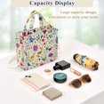 thumbnail image 5 of FORMRS Womens Corduroy Tote Bag Crossbody Shoulder Handbag with Pocket, Purple Cartoon Animals, 5 of 7