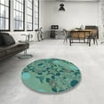 thumbnail image 3 of Ahgly Company Indoor Rectangle Patterned Deep-Sea Green Area Rugs, 5' x 8', 3 of 6