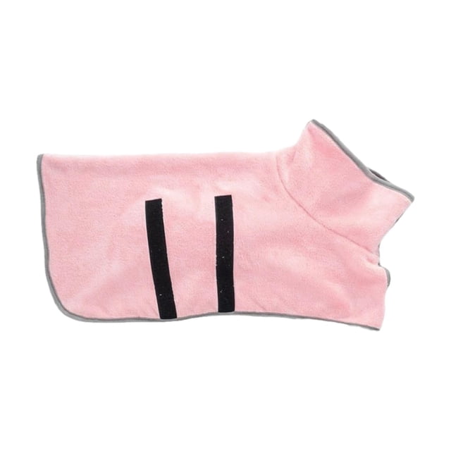 Bata de baño para perros, abrigo cálido ajustable de secado rápido, batas portátiles para perros, batas para perros M