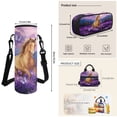 thumbnail image 7 of KUIFORTI Brown Horse Backpack and Lunch Box Set 4Pcs Cool Boys School Bag with Pencil Pouch Water Bottle Sleeve for Elementary Primary Middle School Daily Use, 7 of 7
