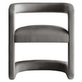 thumbnail image 5 of Winslow Performance Velvet Barrel Accent Chair in Storm Gray, 5 of 10
