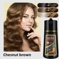 thumbnail image 2 of Chestnut Brown Hair Dye Shampoo 3 in 1, Color for Men & Women, Long-Lasting for 100% Gray Hair Coverage, 16.9 Fl Oz, 2 of 6