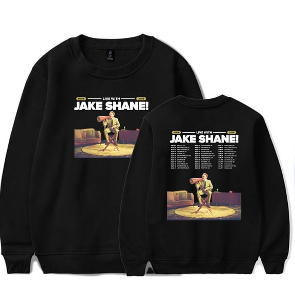 Jake Shane Tour 2025 Merch Long Sleeve Crewneck Sweatshirt For Men/Women Unsiex Fashion Winter Streetwear