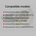 thumbnail image 4 of Elegant Choise For Samsung Galaxy Watch 4 5 6 40/44mm 4 6 Classic 43/47mm Silicone Band Strap, 4 of 25