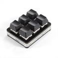 thumbnail image 3 of Teclado de Acceso Directo Personalizable de 6 Teclas Mini Teclado Copiar y Pegar Completo Teclado de Contraseña de 1 Toque Negro, 3 of 7