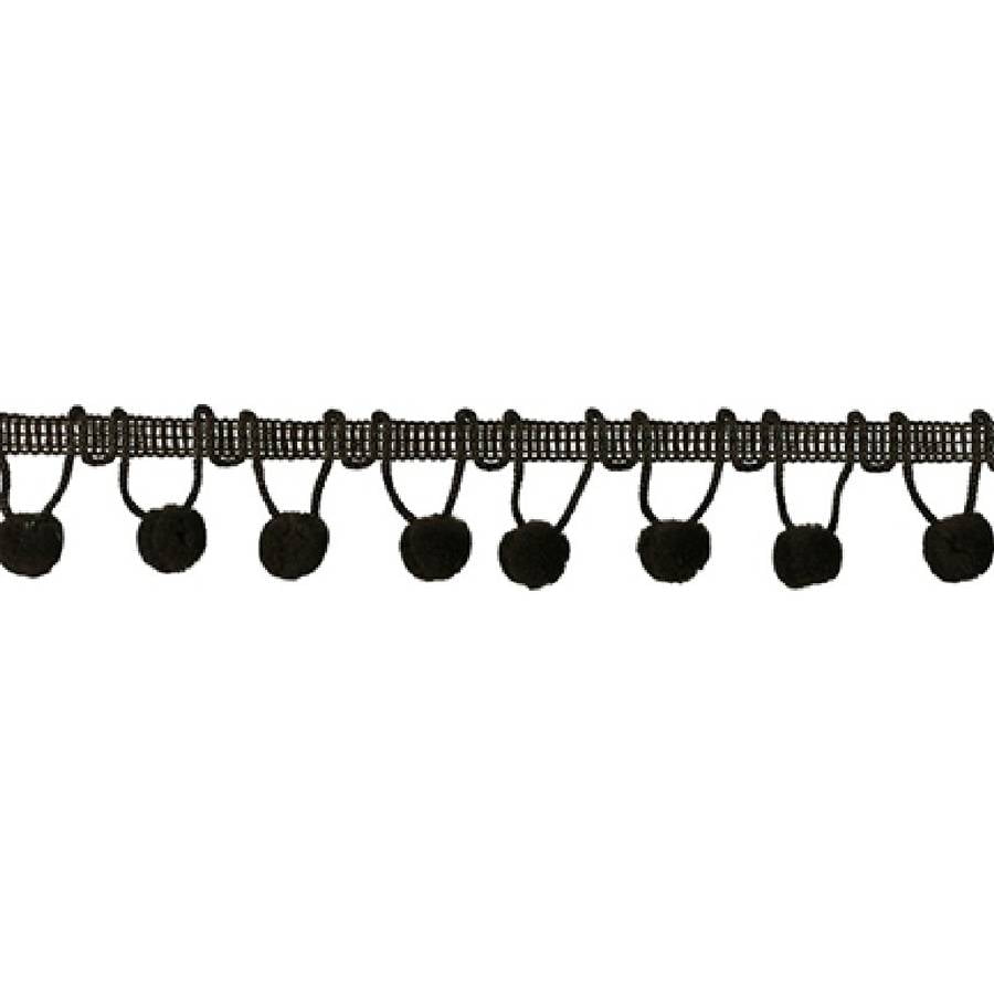 Ball Fringe Trim 1 3/8" x 18yd Brown