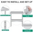 thumbnail image 3 of Ourlova 30x24 Inches Stainless Steel Prep Table with Backsplash Commercial Heavy Duty Work Table Adjustable Under Shelf for Kitchen Restaurant Business, 3 of 6