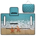 thumbnail image 5 of Pzuqiu Starfish Beach Golf Cart Seat Cover 4 Pockets Golf Cart Seat Covers, 4 Front Pockets, Suitable for Outdoor, Fit for Yamaha Club Car, 5 of 9