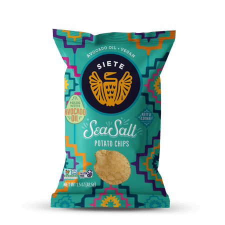 Siete Sea Salt Kettle Cooked Potato Chips 1.5 oz Snack pack