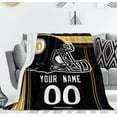 thumbnail image 2 of Pittsburgh Plush Throw Blanket Personalized Gift for Men Women Youth, 2 of 6