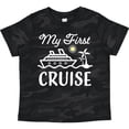 thumbnail image 3 of Inktastic My First Cruise with Cruise Ship and Palm Trees Boys or Girls Toddler T-Shirt, 3 of 5
