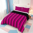 thumbnail image 2 of Erosebridal Abstract Lines King Size Comforter Sets,Minimalist Striped Comforters King Size,Black Reversible,3 Pieces,1 Comforter and 2 Pillowcases, 2 of 7