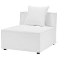 thumbnail image 1 of Sofa Middle Chair, Fabric, White, Modern Contemporary Urban Design, Outdoor Patio Balcony Cafe Bistro Garden Furniture Hotel Hospitality, 1 of 7