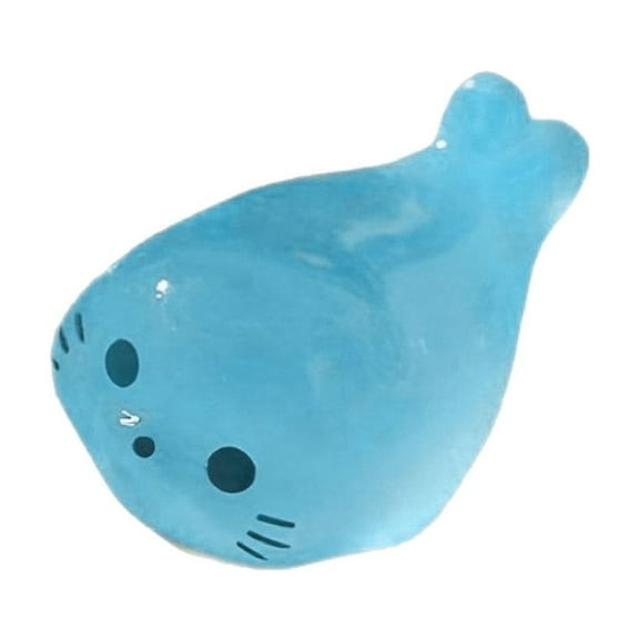 Glow in The Dark Mini Seal Figurines 40Pcs - 4 Styles Luminous Resin Sea Animals for Fairy Garden, Aquarium Decor, DIY Terrarium, Ocean Themed Crafts with Storage Box