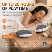Radox Tech Pillow Speaker, Radox Tech Dreamwave Pillow Speaker, Bone Conduction with Ultra-Thin Profile, Multiple Timing Modes with Bluetooth Connectivity, Long-Lasting Runtime, Ideal for Indoor Use