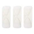 thumbnail image 2 of EeaseMX 3 compresas de algodón reutilizables para la menstruación, toallas sanitarias reutilizables para mujeres y niñas (blancas), 2 of 8