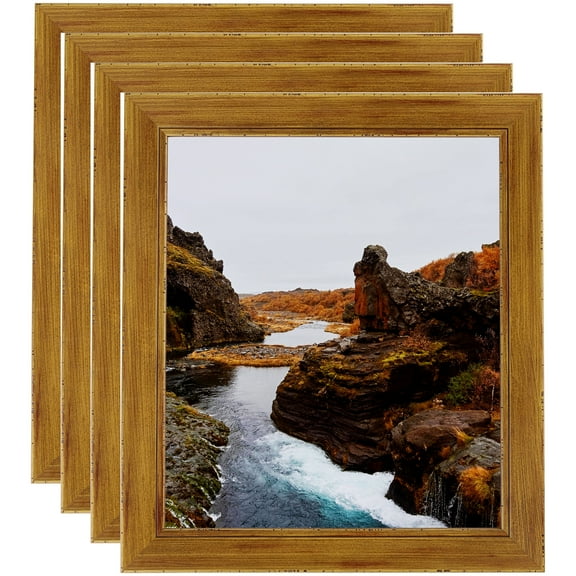 ArtToFrames 11" x 17" Other Picture Frame, 11x17 inch Multi Wood Poster Frame (WOM-4952), 4 Pack