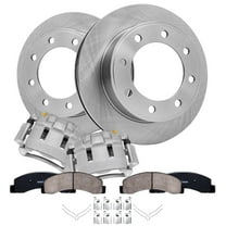 Detroit Axle - Front Brake Kit for 2000-2005 Ford Excursion, 1999-2004 F-250 F-350 Super Duty Brake Rotors Ceramic Brakes Pads Brake Calipers 2001 2002 2003 Replacement: 13.03" Rotors
