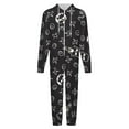 thumbnail image 4 of Badtz Maru Unisex Onesie Pajamas Zipper Jumpsuit Hooded One Piece Sleepwear for Family Mens Womens, 4 of 8