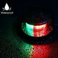 thumbnail image 5 of Bow LED Navigation Sailing Light Marine Boat Plastic Red+Green w/Chrome Housing, 5 of 9