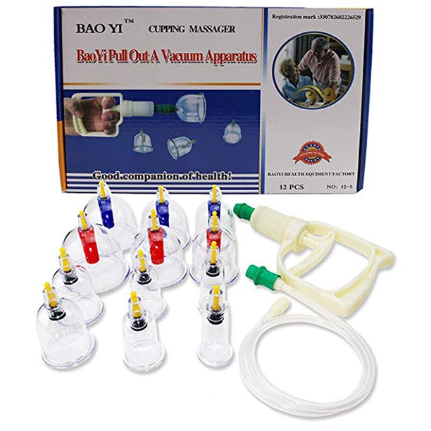 12 Pcs Professional Vacuum Cupping Therapy Equipment Set with pumping