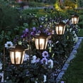 thumbnail image 7 of 4 Pack Solar  Lights Outdoor, Solar  Garden Decorative Lanterns with 4 x 38 Inch Shepherd Hooks,  Landscape Lighting for Lawn Patio Yard Pathway Driveway, Warm White, 7 of 7