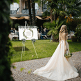 thumbnail image 4 of White Easel Stand for Display Wedding Sign & Poster-63InTall Easels for Display Holder-Collapsable Portable Poster Easel, 4 of 6
