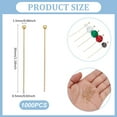 thumbnail image 3 of 1000Pcs Brass Ball Head Pins Golden 30x0.5mm 24 Gauge Head: 1.5mm, 3 of 6