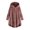 A-Pink110, variant on Womens Coats Button Down Thick Fleece Hooded Coats Oversized Solid Color Cardigan Coats Winter Warm Jackets For Ladies