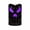 Black, variant on Halloween Skull Flameless Candle, Purple LED Glitter Glow, Battery Operated Spooky Table Decor