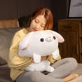 thumbnail image 5 of 45/55cm White Rabbit Squishy Doll Soft Cartoon Bunny Stuffed Long Ears Rabbit Plush Toy Cute Plump Animal Pillow Children Gift, 5 of 5