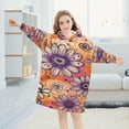 thumbnail image 5 of BZSMCE Wearable Blanket Hoodie Fashion Love Blooms Home Wear, 5 of 7