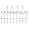 thumbnail image 3 of Silver 90Pcs Silverware Set Service for 18, Premium Stainless Steel Flatware Set, Mirror Polished Cutlery Utensil Set Kitchen Eating Tableware Set, Include Fork Knife Spoon Set, Dishwasher Safe, 3 of 28