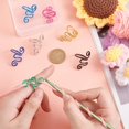 thumbnail image 3 of 7pcs Crochet Rings Adjustable Yarn Tension Rings Handmade Crochet Tension Ring for Finger Knitting Yarn Tension Control Ring, 3 of 7