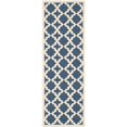 thumbnail image 1 of Safavieh Courtyard Navy Indoor Outdoor Rug - Runner 2'3" x 14', 1 of 4