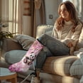 thumbnail image 2 of COEQINE Panda 2 Pack Leg Cast Covers Flower Cast Sleeve for Foot Leg Protector Washable Cast and Bandage Protector Below The Knee Leg Cast Sleeve Decorative Cover for Kids Girls Large, 2 of 7