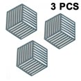 thumbnail image 1 of Posavasos de fieltro suave, 3 uds., posavasos absorbentes hexagonales, almohadilla de aislamiento térmico de silicona resistente a altas temperaturas, posavasos de té de Color sólido oso de fresa  Hogar, 1 of 3
