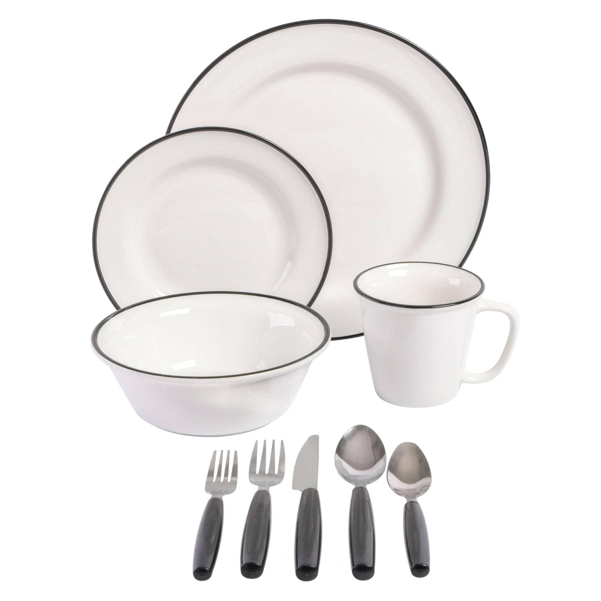 Gibson Home 95 Piece Kitchen in a Box Pots and Pans Cookware, Plates and Bowls Dinnerware, Cutlery Knife Block, Flatware Utensils, Tools & Gadgets, Storage, Glasses Set